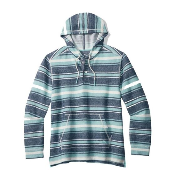 Tommy Bahama Men's Blue Horizon Baja Hoodie in Bering Blue Size Small - Picture 3 of 5